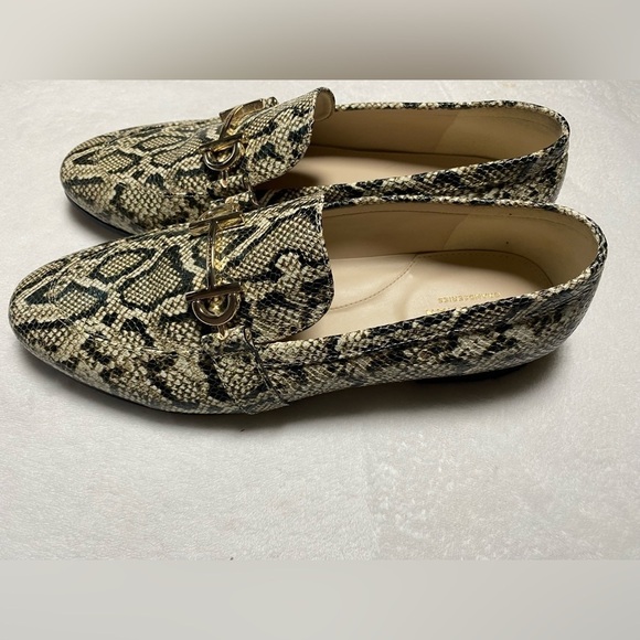 ❣️Cole Haan Snake Print Loafers - Black and Cream❣️ - Picture 4 of 6